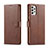 Leather Case Stands Flip Cover Holder LC1 for Samsung Galaxy A23 4G