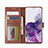 Leather Case Stands Flip Cover Holder LC1 for Samsung Galaxy M52 5G