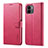 Leather Case Stands Flip Cover Holder LC1 for Xiaomi Redmi A1 Hot Pink