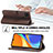 Leather Case Stands Flip Cover Holder LC2 for Xiaomi Redmi 9C NFC