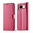 Leather Case Stands Flip Cover Holder LC4 for Google Pixel 8a 5G Hot Pink