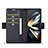 Leather Case Stands Flip Cover Holder LC4 for Samsung Galaxy Z Fold5 5G