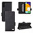 Leather Case Stands Flip Cover Holder LZ3 for Samsung Galaxy A04s Black