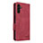 Leather Case Stands Flip Cover Holder LZ4 for Samsung Galaxy A04s Red