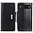 Leather Case Stands Flip Cover Holder M01L for Google Pixel 6a 5G Black