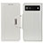 Leather Case Stands Flip Cover Holder M01L for Google Pixel 7a 5G White