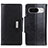 Leather Case Stands Flip Cover Holder M01L for Google Pixel 8 5G Black