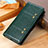 Leather Case Stands Flip Cover Holder M01L for Huawei Honor 10X Lite Green