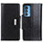 Leather Case Stands Flip Cover Holder M01L for Motorola Moto Edge 20 Pro 5G Black