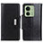 Leather Case Stands Flip Cover Holder M01L for Motorola Moto Edge (2023) 5G Black