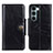 Leather Case Stands Flip Cover Holder M01L for Motorola Moto Edge S30 5G Black