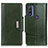 Leather Case Stands Flip Cover Holder M01L for Motorola Moto G Pure Green