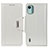 Leather Case Stands Flip Cover Holder M01L for Nokia C12 Plus White