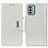 Leather Case Stands Flip Cover Holder M01L for Nokia G22 White