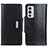 Leather Case Stands Flip Cover Holder M01L for OnePlus 9RT 5G Black