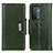 Leather Case Stands Flip Cover Holder M01L for OnePlus Nord N200 5G Green