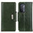 Leather Case Stands Flip Cover Holder M01L for Oppo A54 5G Green