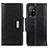 Leather Case Stands Flip Cover Holder M01L for Oppo A94 5G Black