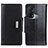 Leather Case Stands Flip Cover Holder M01L for Oppo Reno5 A Black