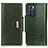 Leather Case Stands Flip Cover Holder M01L for Oppo Reno6 5G Green