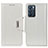 Leather Case Stands Flip Cover Holder M01L for Oppo Reno6 5G White