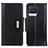 Leather Case Stands Flip Cover Holder M01L for Realme 8 Pro Black