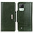 Leather Case Stands Flip Cover Holder M01L for Realme C11 (2021) Green