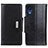 Leather Case Stands Flip Cover Holder M01L for Samsung Galaxy A03 Core Black