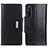 Leather Case Stands Flip Cover Holder M01L for Sony Xperia 1 V Black