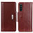 Leather Case Stands Flip Cover Holder M01L for Sony Xperia 10 III Lite Brown