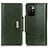 Leather Case Stands Flip Cover Holder M01L for Xiaomi Redmi 10 (2022) Green