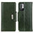 Leather Case Stands Flip Cover Holder M01L for Xiaomi Redmi Note 10 5G Green