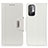 Leather Case Stands Flip Cover Holder M01L for Xiaomi Redmi Note 10 5G White