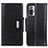 Leather Case Stands Flip Cover Holder M01L for Xiaomi Redmi Note 10 Pro 4G Black