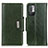 Leather Case Stands Flip Cover Holder M01L for Xiaomi Redmi Note 10T 5G Green