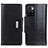 Leather Case Stands Flip Cover Holder M01L for Xiaomi Redmi Note 11 4G (2021) Black