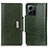 Leather Case Stands Flip Cover Holder M01L for Xiaomi Redmi Note 12 4G Green