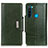 Leather Case Stands Flip Cover Holder M01L for Xiaomi Redmi Note 8 (2021) Green