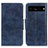 Leather Case Stands Flip Cover Holder M02L for Google Pixel 7 Pro 5G Blue