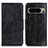 Leather Case Stands Flip Cover Holder M02L for Google Pixel 8 Pro 5G Black