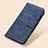 Leather Case Stands Flip Cover Holder M02L for Huawei Honor 10X Lite Blue