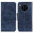 Leather Case Stands Flip Cover Holder M02L for Huawei Honor 50 Lite Blue