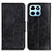 Leather Case Stands Flip Cover Holder M02L for Huawei Honor 70 Lite 5G Black