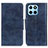 Leather Case Stands Flip Cover Holder M02L for Huawei Honor 70 Lite 5G Blue