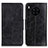 Leather Case Stands Flip Cover Holder M02L for Huawei Nova 8i Black