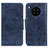 Leather Case Stands Flip Cover Holder M02L for Huawei Nova 8i Blue