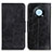 Leather Case Stands Flip Cover Holder M02L for Huawei Nova Y90 Black