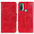 Leather Case Stands Flip Cover Holder M02L for Motorola Moto E20 Red