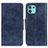 Leather Case Stands Flip Cover Holder M02L for Motorola Moto Edge 20 Lite 5G Blue