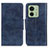 Leather Case Stands Flip Cover Holder M02L for Motorola Moto Edge (2023) 5G Blue